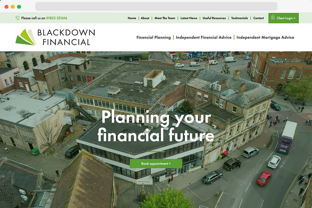 Blackdown Financial Website Design